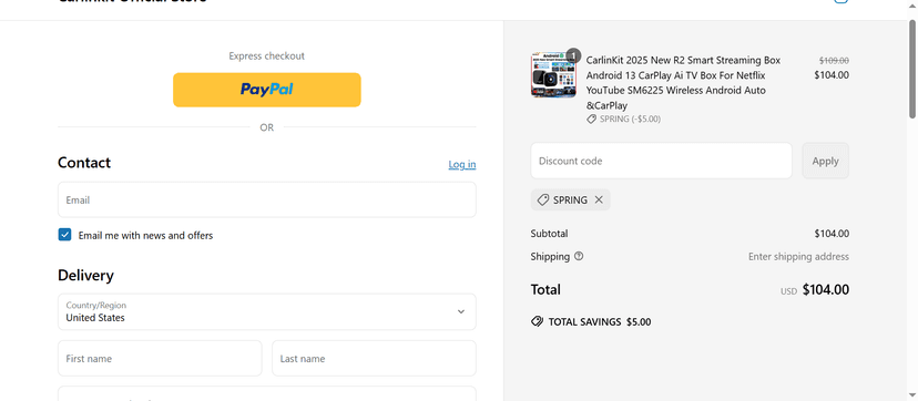 Carlinkit Coupon Code - Save 10% Off on Your Order